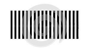Vertical Barcode Icon for Product Scanning Inventory, vector design Generative AI