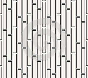 Vertical black line rectangle seamless pattern