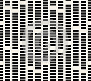 Vertical black striped rectangle seamless pattern