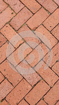 Vertical Brick Herringbone Pattern Background