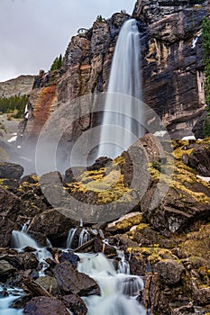 Vertical of Bridal Veil Falls in Telluride, Colorado