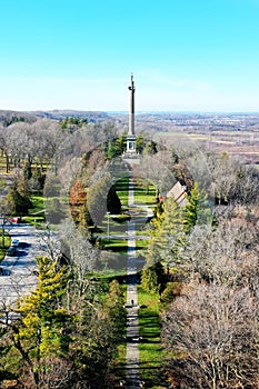 Vertical of Brock`s Monument by Queenston, Ontario, Canada photo