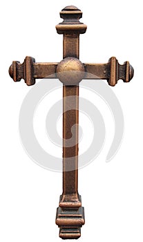 Vertical bronze brown cross