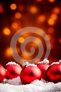 Vertical Christmas background with copy space