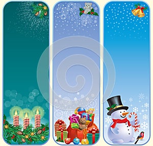 Vertical Christmas banners