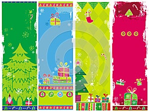 Vertical Christmas banners