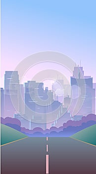 Vertical City Background ,vector illustration,Banner for your application