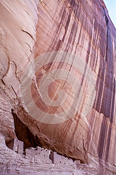 White House Ruins in Canyon de Chelly - Vertical View