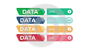 Vertical data bar chart, information visualization and analysis, vector design Generative AI