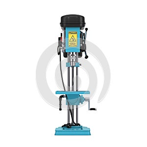 Vertical Drilling Bench Drill Press Machine. 3d Rendering