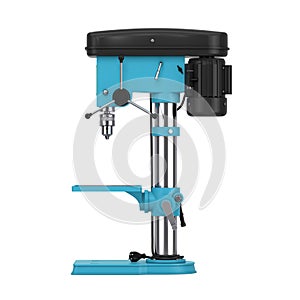 Vertical Drilling Bench Drill Press Machine. 3d Rendering