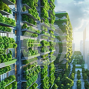 Vertical and ecological agriculture of urban city