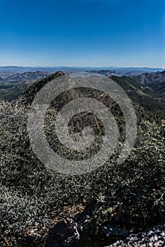 Vertical Emory Pass area view in New Mexico.