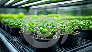 AI-Generated Greenhouse Saplings