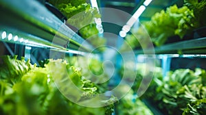 The vertical farming lettuce.AI generated image