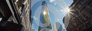 Vertical farms and gardens placed on the roofs of skyscrapers, providing urban residents with fre