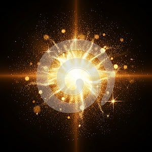 Vertical fiery explosion flame column isolated on dark background dramatic fire effect