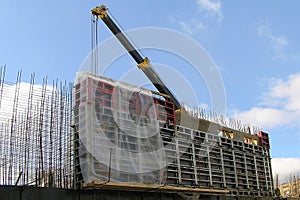 Vertical formwork panels for an elevator shaft