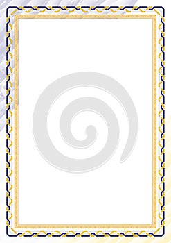 Vertical frame and border with Buryatia flag