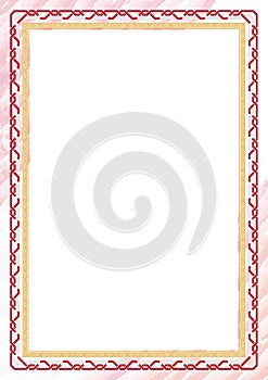 Vertical frame and border with Denmark flag