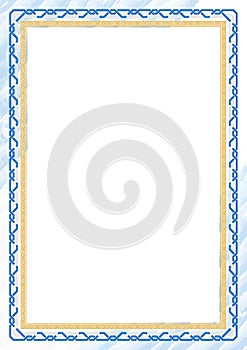 Vertical frame and border with Honduras flag