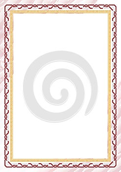 Vertical frame and border with Latvia flag