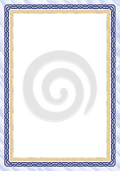 Vertical frame and border with New Zealand flag