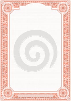 Vertical frame for certificates red