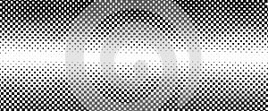 Vertical gradient of black and white squares. Halftone texture. Vector illustration Monochrome dots background