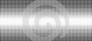 Vertical gradient of black and white squares. Halftone texture. Vector illustration Monochrome dots background