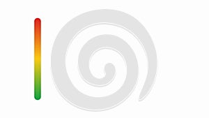 Vertical Gradient Indicator Showing Performance Level Scale