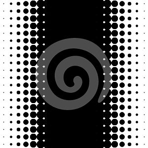 Vertical half tone pattern with dots - Monochrome halftone texture