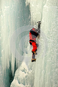 Vertical Ice Climbing