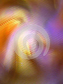 Vertical illustration of staggered refracted mottled light layers with vortex light effects