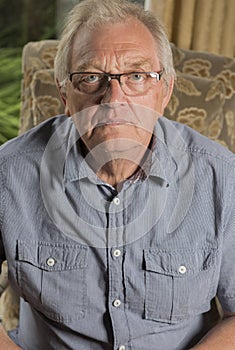 Vertical image of a mature man