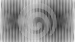 Vertical line halftone pattern with gradient effect. Template for backgrounds and stylized textures. Vector