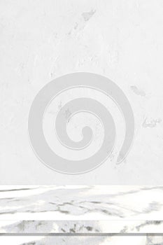 Vertical marble table surface background, White stone table top for kitchen product display background, Empty desk, shelf, counter