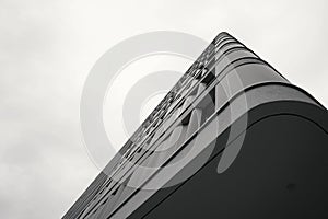 Vertical modern building facade