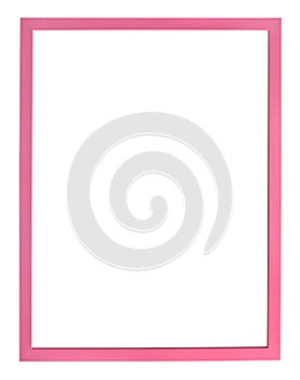Vertical modern pink picture frame