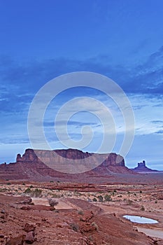 Vertical of Monument Valley, Arizona and Utah