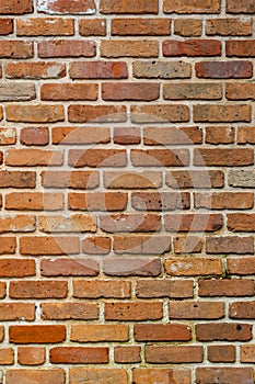 Vertical old brick wall