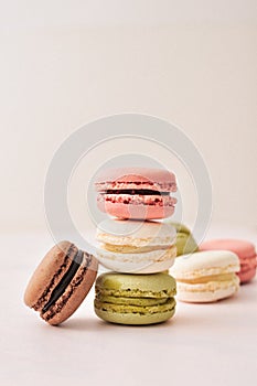 Vertical photo of group macaroons