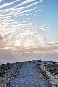 Vertical photo magic colorful sunrise in holy land judean desert in Israel