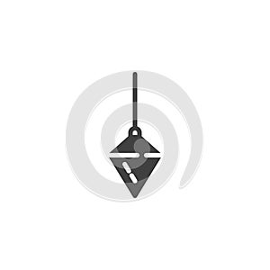 Vertical plummet vector icon