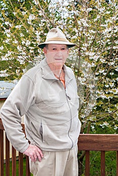 Vertical Portrait of Older White Man