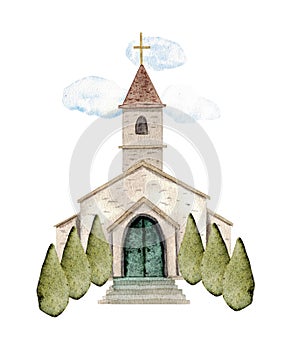 Vertical relgious composition for first communion, confirmation, baptism, wedding greeting cards, invitation, save the date. photo