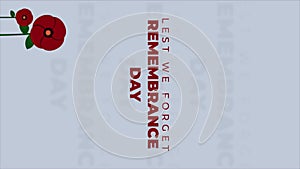 Vertical Remembrance Day Animation