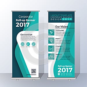 Vertical Roll Up Banner Template