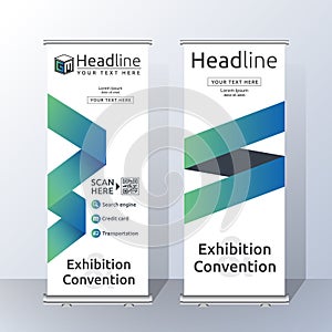 Vertical Roll Up Banner Template Design