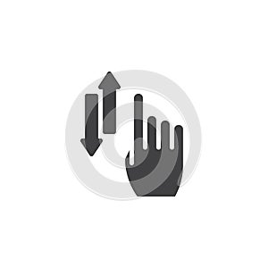 Vertical scroll vector icon